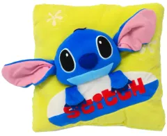 【中古】クッション・本体 スティッチ(イエロー) 立体スクエアクッション 「リロ＆スティッチ」