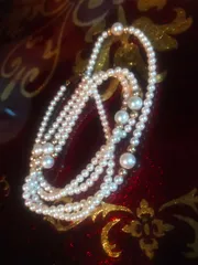 純粋無垢、純潔、富、健康（82㎝・ロングパールネックレス）