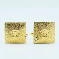 ジャンニヴェルサーチ メデューサ カフリンクス カフス ボタン コンビカラー VERSACE ヴェルサーチ カフス カフスボタン カフス