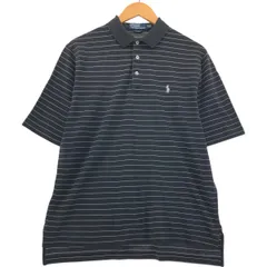 古着 ラルフローレン Ralph Lauren POLO by Ralph Lauren GOLF FIT 半袖 ボーダー ポロシャツ メンズM相当/eaa557438