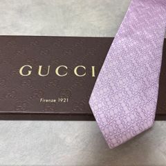 美品 GUCCI グッチ シルク ピンク 100％ 254-663