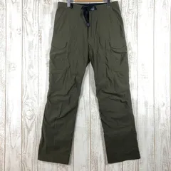 【Men's S グリーン系】 Montbell ( モンベル ) ストレッチ ライニング カーゴパンツ ナイロン 1105441 Asian Men's  化繊 ロングパンツ ボトムス ウェア