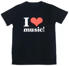 【中古】Tシャツ(女性アイドル) 安室奈美恵 I LOVE music!Tシャツ ブラック XLサイズ 「WE LOVE NAMIE HANABI SHOW supported by セブンイレブン」のサムネイル