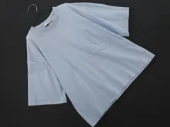 ADAM ET ROPE' アダムエロペ ポケット カットソー Tシャツ size38/青 ■◆ レディース