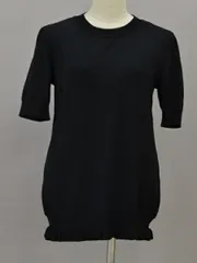 フォクシーニューヨーク FOXEY NEW YORK ニットセーター Short Sleeve Ruffle Hem Sweater 40サイズ ブラック レディース F-M11647のサムネイル