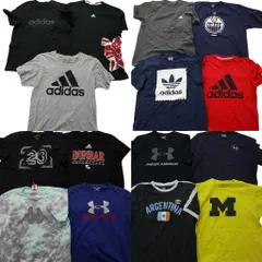 古着卸 まとめ売り スポーツブランドMIX 半袖Tシャツ 16枚セット (メンズ L ) リーボック アディダス カッパ アンブロ 中古 古着 MZ2699