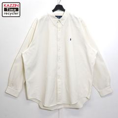 90s vintage RALPH LAUREN ボタンダウン BLAKE 長袖シャツ メンズ 表記XXLサイズ