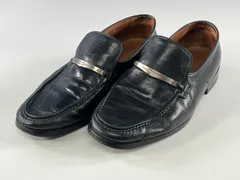 ★BALLY バリー ビジネスシューズ ドレスシューズ レザーシューズ ローファー 革靴 ブラック メンズ 25.5㎝ 中古品