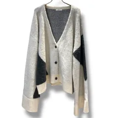 mideal mix color cardigan  マイディール ミックスカラー カーディガン  ニット カーディガン ミックスカラー ゆったり オーバーサイズ  普段使い レディース 冬 ゴーゴー古着マルイ草加店74Y