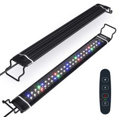 新品 熱帯魚ライト タイマー(6/10/12H/不定時) 3つの照明モード アクアリウムライト 10段階明るさ調整 スライド式 LED 水槽ライト 50000時 長寿命 LEDライト 観賞魚飼育 水草育成 水槽照明 淡水＆海水両用 (IPL-50)