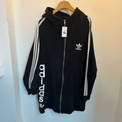 adidas(アディダス) レディース プリンティング ジップアップパーカー フード付き L