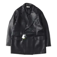 【新品】FREAKS STORE フリークスストア ジャケット サイズ:L / 24AW Urban Comfortable リラックスフィット レザレット ダブルブレスト ジャケット (1254248900062) / ブラック 黒 / アウター