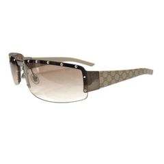 GUCCI グッチ GG 1838/F/S BLK5U 70□14 115 サングラス アイウェア アクセサリー GG柄 スタッズ ハーフリム プラスチック ベージュ