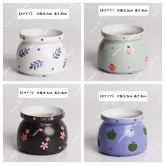 【えらべる】N0305 韓国  3号 白磁 手描き 可愛い 植木鉢 室内 陶器鉢 多肉 植物 鉢植え 激安 レア インテリア プレゼント 海外 盆栽 おすすめ プランター 人気 デザイン 観葉植物