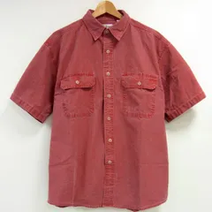 80～90s ヴィンテージ カナダ製 L.L.Bean エルエルビーン 半袖ボタンダウン ワークシャツ メンズ