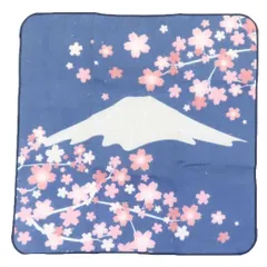【メール便】ミニタオル ジャパニーズスタイル 片面ガーゼハンカチタオル 桜と富士 日繊 汗拭きタオル かわいい お土産 グッズ 