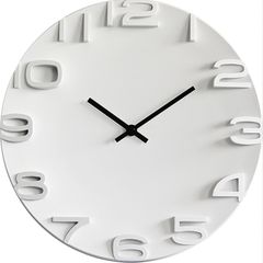 CARVED Lemnos 掛時計 ホワイト 直径約30cm 寺田尚樹 - メルカリ