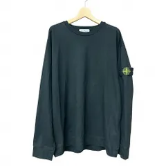 ストーンアイランド STONE ISLAND 23SS Tシャツ 長袖 GARMENT DYE COTTON LONG SLEEVE TEE 黒 ブラック XXL 101563750