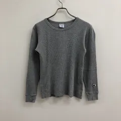 【champion】チャンピオン　トップス　Tシャツ　長袖　グレー系　無地　シンプル　カジュアル　綿100％