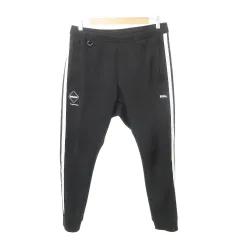 エフシーレアルブリストル F.C.Real Bristol FCRB 23AW TRAINING TRACK RIBBED PANTS トレーニング トラック リブド パンツ ジョガー ライン 厚手 Lサイズ 黒 ブラックのサムネイル
