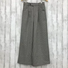 【 grove 】グローブ ウール調タックワイドパンツ Lサイズ
