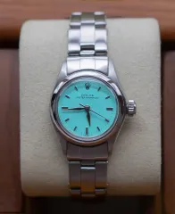ROLEX(ロレックス) オイスター パーペチュアル 6618 op25 ターコイズ ブルー 時計