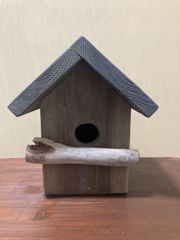 ヴィンテージ調　手作り　鳥さん巣箱