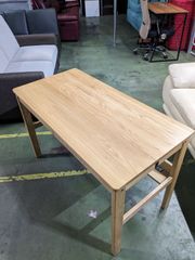 無印良品　オーク無垢材デスク（引出・足元棚付）販売終了品