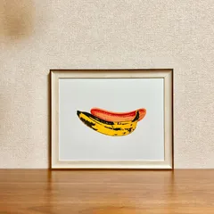 新品☆額縁付アートポスター(BRUCE MCGAW GRAPHICS)☆アンディ・ウォーホル（Andy Warhol）☆ポップアート☆Banana, 1966☆バナナ☆199