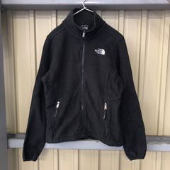 224 THE NORTH FACE フリースジャケット レディース S ブラック ドローコード付 ノースフェイス フリース ボア ジャケット アウトドア 防寒 古着卸 アメリカ仕入