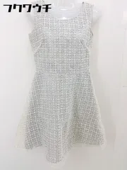 ◇ LAISSE PASSE レッセパッセ ノースリーブ ミニ ワンピース サイズ38 ベージュ系 グレー系 レディース  【中古】 【1112230007625】