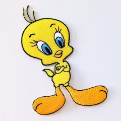 再入荷！送料無料！ ★刺繍アイロンワッペン★【トゥイーティー（Tweety Bird）】ルーニーテューンズ 〚アメリカン雑貨 アメトイ〛
