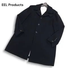 EEL イール 【Norway Coat】 秋冬 ウール ノルウェー コート Sz.M　メンズ ネイビー 日本製のサムネイル