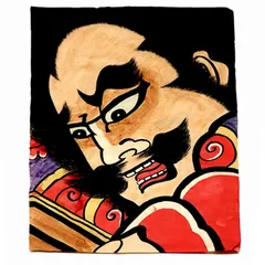津軽凧 吉谷津山の大首武者絵（97cm×67cm） 津軽凧 吉谷津山の大首武者絵（97cm×67cm） 津軽凧 吉谷津山