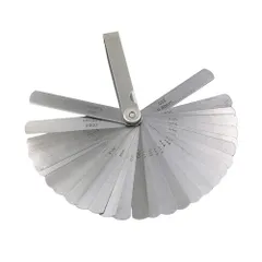 【人気商品】ステンレス製 シクネスゲージ 隙間ゲージ 0.02mm～1mm すき間ゲージ 隙間 32枚組 ゲージ 厚さ シックネスゲージ 薄さ 測り サムコス 測定 ツール