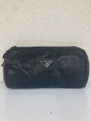 ％２　PRADA プラダ ポーチ レザー ミニバッグ 黒 ブラック【バッグ】【1】