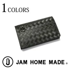 JAM HOME MADE 二つ折り財布　ブラック　※中古　※値下げ不可❌ JNS998B)牛革 レザー REIWA コンパクト ミニ ウォレット