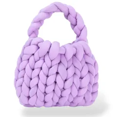 マンドゥバッグ レディース 韓国 餃子バッグ もこもこバッグ 手作り マンドウ バック ミニバッグ チャンキー (ラベンダー) [ラベンダー]