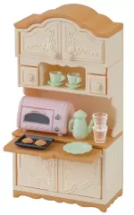 【新品】おもちゃ 食器棚・トースターセット 「シルバニアファミリー」