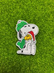 Vintage PEANUTS ラッキーモチーフ刺繍ブローチ ウッドストック - メルカリ