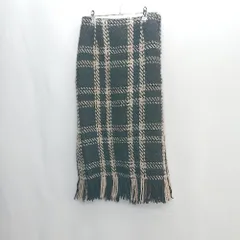 ◇ Khaju カージュ 総柄 膝下丈 台形 スカート サイズS ブラック ベージュ レディース E  【1406050091583】