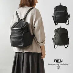 【エルフィ様】REN 美品　リュック　ハリー　　黒 エルフィ様】REN 美品 リュック ハリー 黒