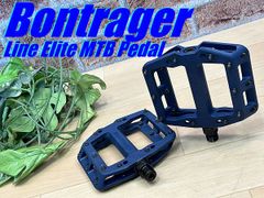 大特価sale!! 極上品!! TREK Bontrager Line Elite MTB Pedal 357g トレック ボントレガー スパイクピン付 フラットペダル ナイロンボディ ブルー ロード ミニベロ クロス ピスト MTB M-822