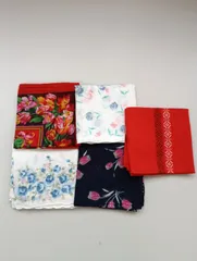 ハンカチ５枚まとめ売り           3-4set