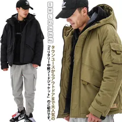 中綿ジャケット ミリタリー メンズ 中綿 ブルゾン ジャンパー フード付き ミリタリージャケット 厚手 防寒 保温 暖かい ゆったり 冬アウター 冬服 中綿入り ジャケット ツイル生地 カジュアル ア 3etm511