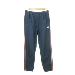アディダス adidas CLIMASTORM パンツ ウインドブレーカー ライン スリーストライプス 裏起毛 防寒 防風 スポーツ 大きいサイズ OT 紺 ネイビー /AH5
