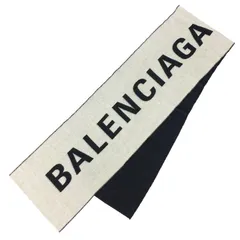 BALENCIAGA」Black&White Reversible マフラー
