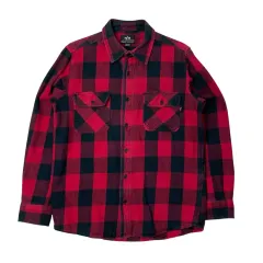 ALPHA INDUSTRIES(アルファ インダストリーズ) 冬 長袖 チェック シャツ レッド Mのサムネイル