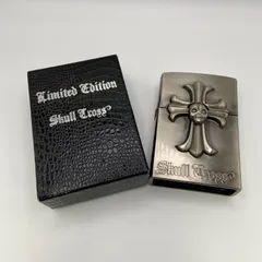 Zippo ジッポーライター： 3面スカル クロスボーンズ 2BN-SKULL