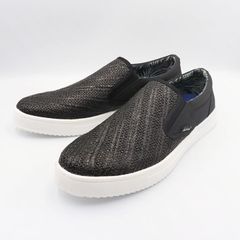 ブラッチャーノ Bracciano BR0956 キャンバスコンビスリッポン ブラック メンズ   新品